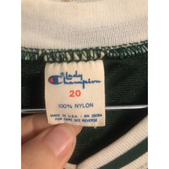 VTG RARE Lady Champion Stetson Ladies Basketball Team Issued Jersey Sz 20    Z - Picture 2 of 5